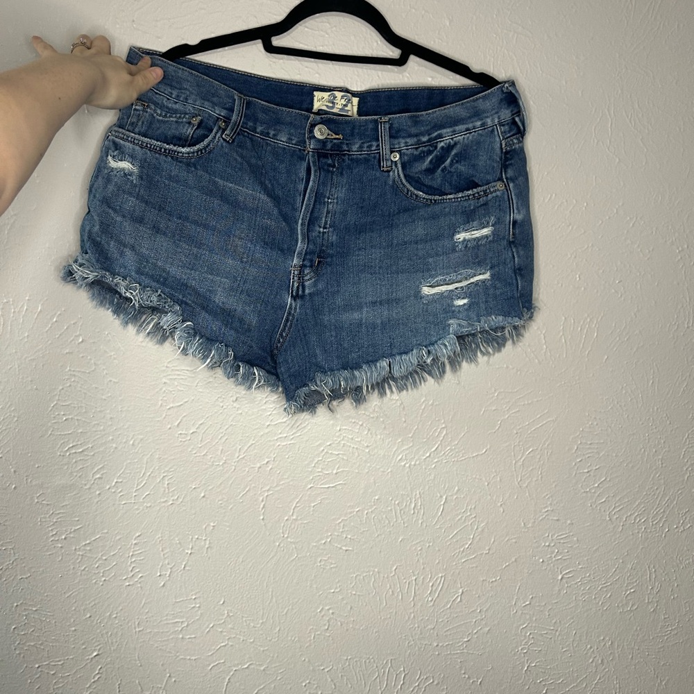 We The Free Loving Good Vibrations Denim Shorts